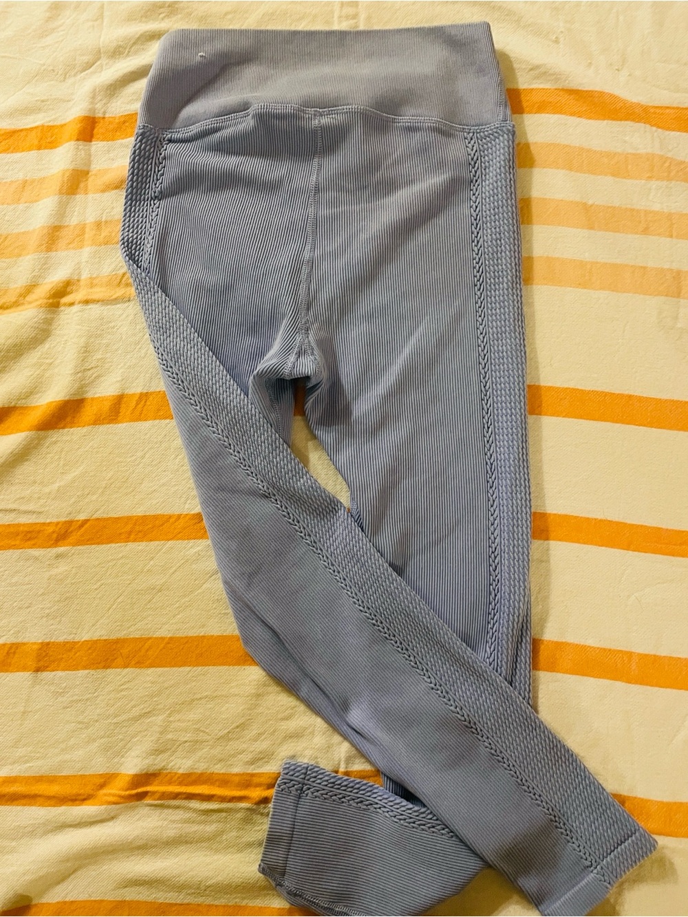 🩵Cute & Cozy Lounge Pants🦋Aerie Ribbed Light Periwinkle Yoga Leggings